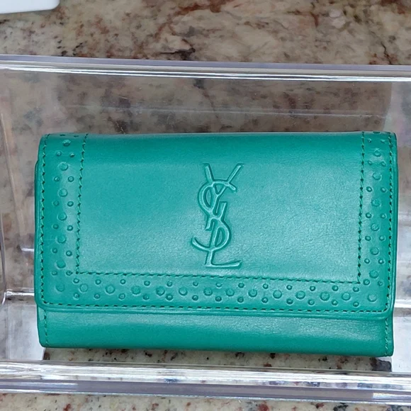 Yves Saint Laurent Leather Trifold Key Holder Case. YSL - Picture 5 of 8
